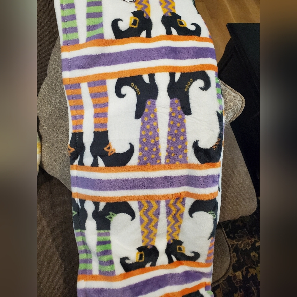 Fun Halloween Witch Legs Throw-NWT